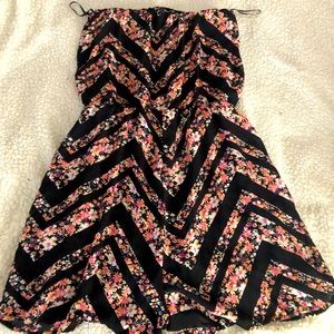 Strapless romper